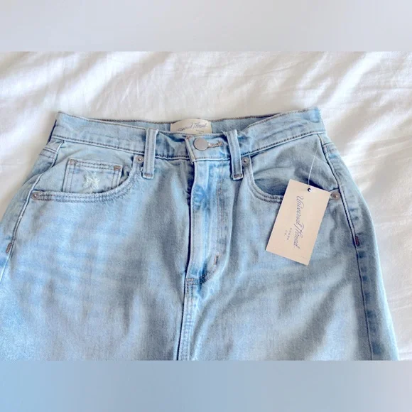 Universal Thread Blue Flare Jean Skirt, NWT! - Picture 3 of 6